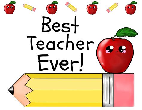 Best Teacher Ever Signinstant Downloadteacher Tbest Teacher Ever