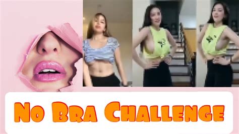 No Bra Challenge Compilation Youtube
