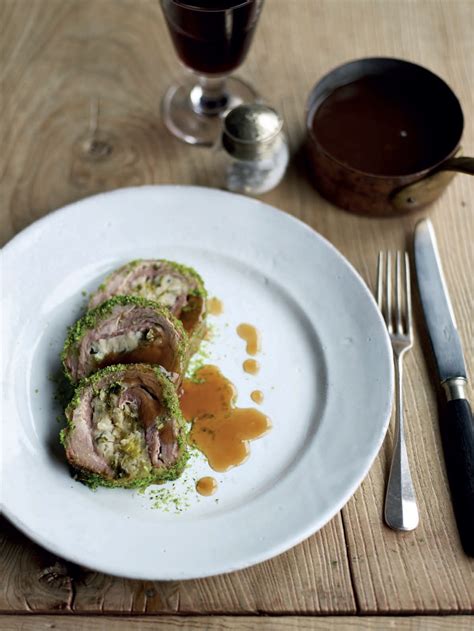 Leek Stuffed Belly Of Lamb With Herb Crumbs Recipe From Slow By James