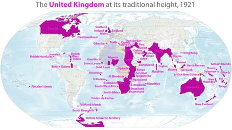 The British Empire At Its Traditional Height In 1921 History
