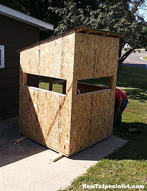 5x5 Deer Blind Diy Project Howtospecialist How To Build Step By