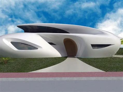 Futuristic House Biomorphism By Ephraim Henry Pavie Architects And