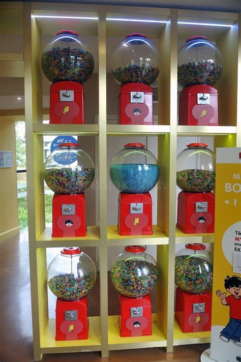 Old Candy Dispensers At The Haribo Museum In Uzes Editorial Photography