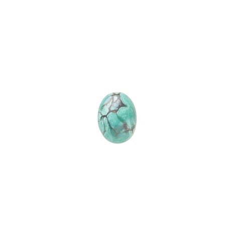 Cabochon Turquoise Dyed Stabilized 8x6mm Calibrated Oval C Grade