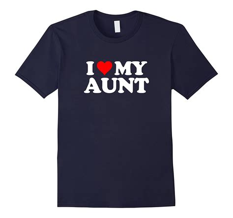 I Love My Aunt T Shirt Heart Funny Fun T Tee Art Artvinatee