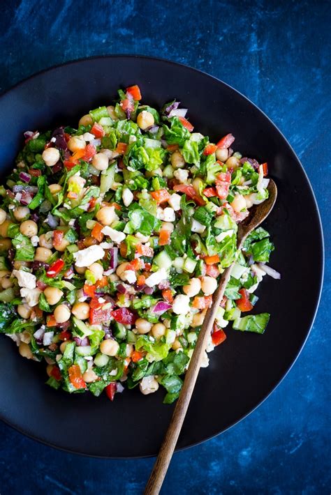 Mediterranean Chopped Salad Pitas Recipe Video She