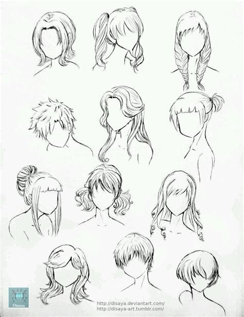 Drawings Of Anime Hairstyles For Girls 49 Photos Drawings For