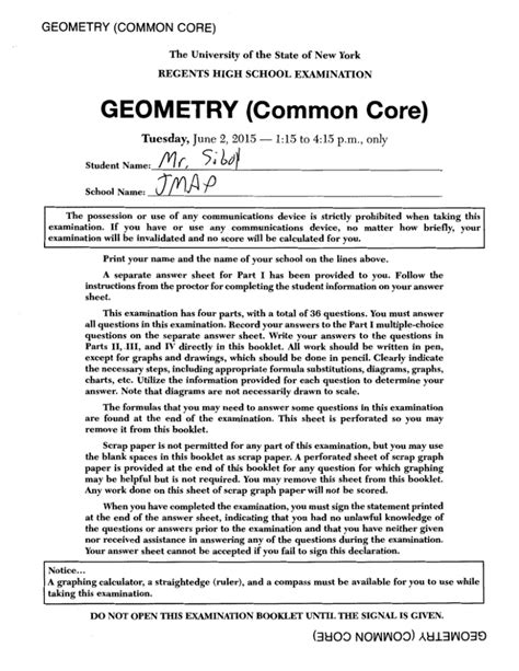Geometry Common Core