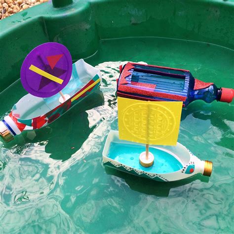 Plastic Bottle Boats — Handy With Scissors Boat Crafts Plastic