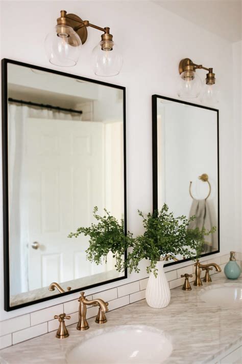 Even for mirrors setup in different rooms, try to work within one theme. The Best Bathroom Mirror Ideas for 2020 | Decoholic