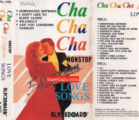 Blackboard B 1622 Cha Cha Cha Nonstop Evergreen Love Songs Kaset Lalu