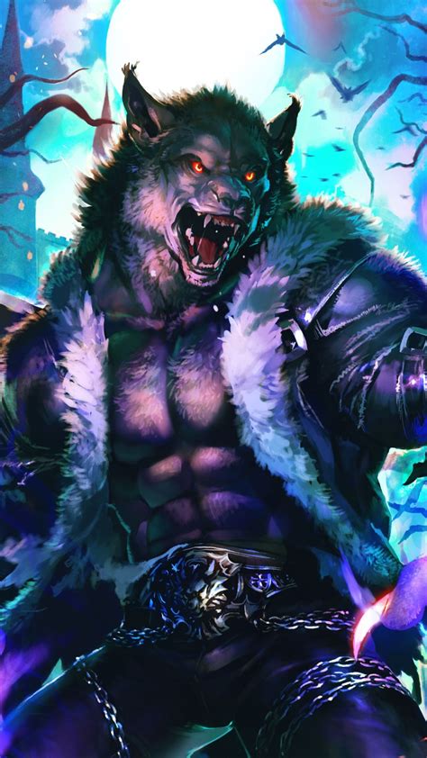 Wolf King Fantasy Monster Art Wallpaper Male Furry Furry Wolf