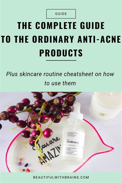 The Complete Guide To The Ordinary Anti Acne Skincare Products Anti