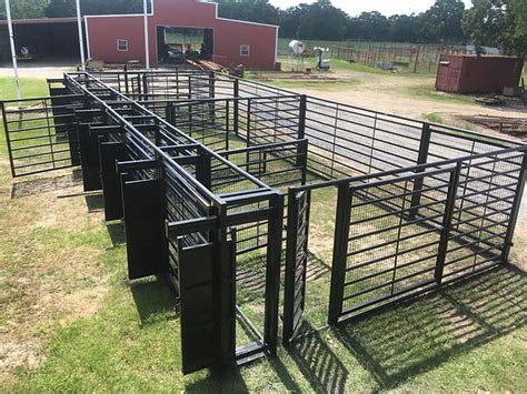 Custom Cattle Pens Brintough Equipment Inc Texas
