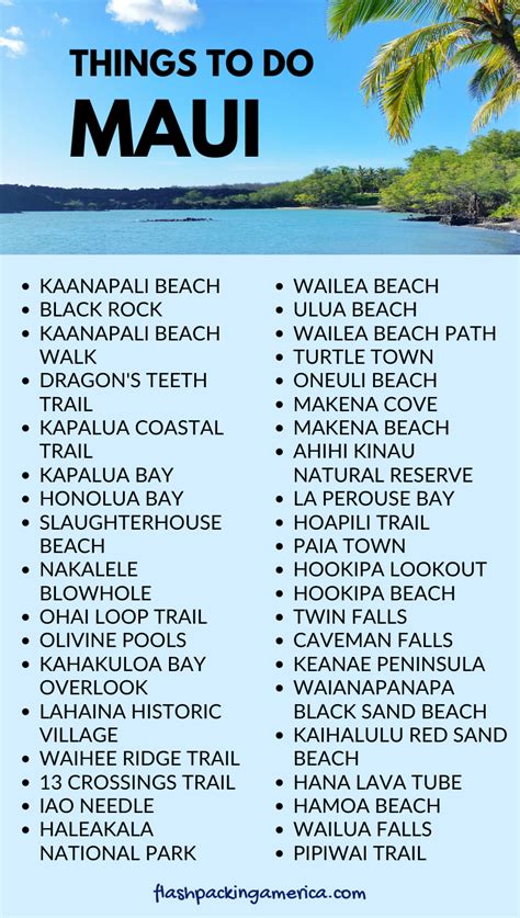 50 Things To Do In Maui On Your Own Views Maui Bucket List Mostly Cheap