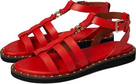 Coach Giselle Leather Sandal Flats