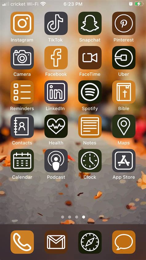 Fall Theme Ios 14 Aesthetic Iphone App Icons 50 Pack Etsy In 2021