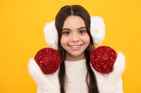 Merry Christmas And Happy New Year Portrait Of Happy Teenager Child