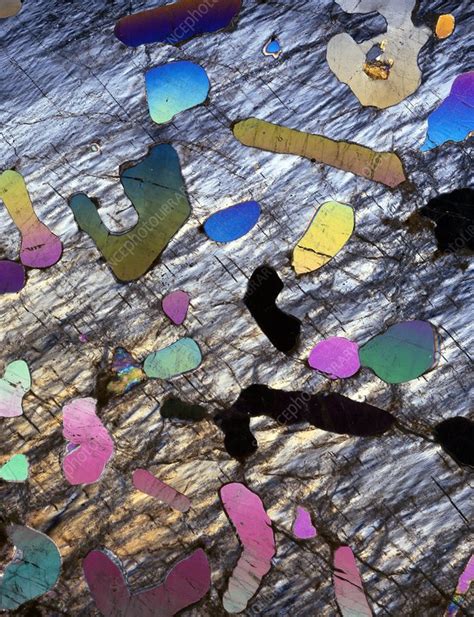 Graphic Granite In Thin Section Stock Image C0210304 Science