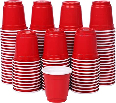 Buy Zcaukya Mini Disposable Shot Cups 2oz 120 Count Red Plastic Cups