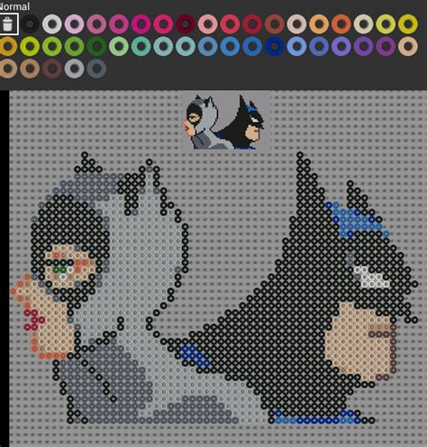 Pixel Art En Perle Hama Univers Batman Bead Pattern