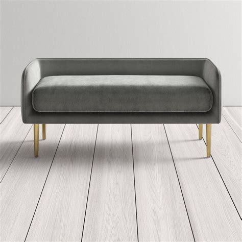 Our stylish benches offer integrated storage solutions, so you can sit and relax in a neat and tidy room all the time. Booneville Metal Upholstered Bench & Reviews | AllModern ...
