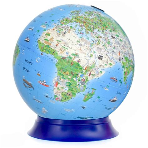 Activity Hands On Childrens Globe Kids Globe Illustrated With