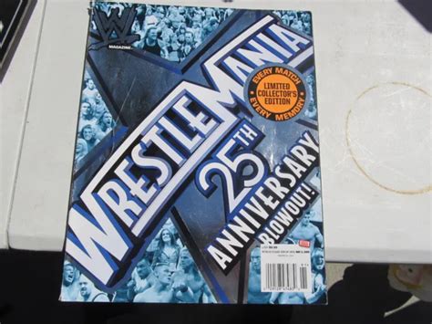 Wwe Magazine Wrestlemania 25th Anniversary Blowout Issue Magazine 2008