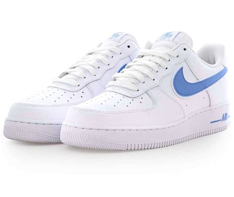 Nike Air Force 1 White With Blue Swoosh Grailed