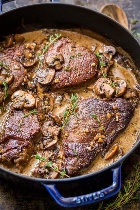 Sear over moderately high heat until browned, about 2 minutes per side. Filet Mignon Recipe in Mushroom Sauce (VIDEO ...