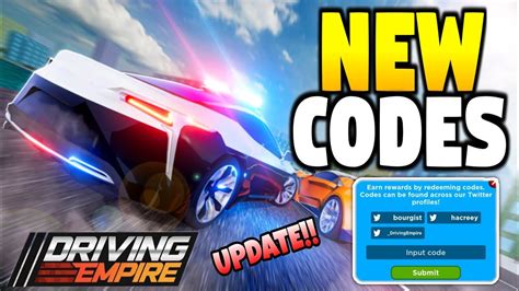 All New Secret Working Op Redeem Codes For Roblox Driving Empire New