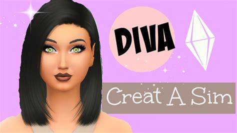 The Sims 4 Create A Sim Diva Inspired Youtube