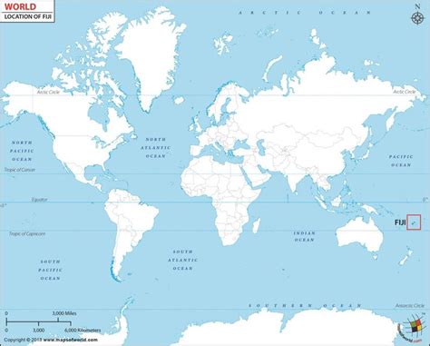 Where Is Fiji Islands On World Map
