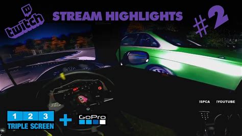 Assetto Corsa Drifting Stream Highlights 2 GoPro Triple Screen