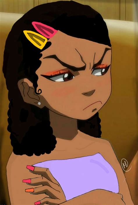 The Boondocks Girl Black Girl Cartoon Girl Cartoon Black Girl
