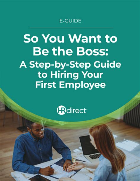 A Step By Step Guide To Hiring Your First Employee Hrdirect