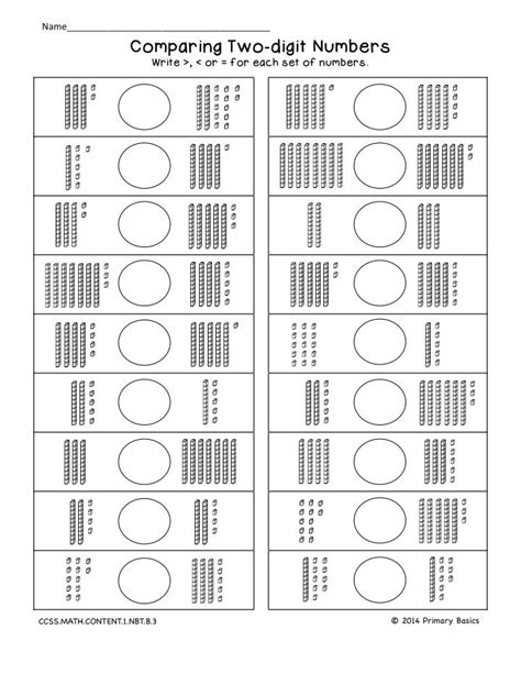 First Grade Common Core Math Worksheets