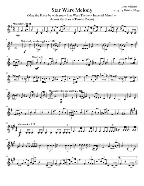 Choose from star wars sheet music for such popular songs as star wars: Star Wars Melody (violin) sheet music for Violin download free in PDF or MIDI