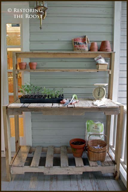 50 Best Potting Bench Ideas To Beautify Your Garden 03e