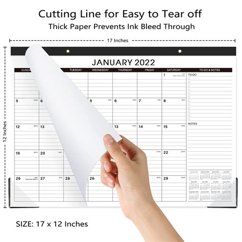 Buy Desk Calendar 2022 2023 18 Monthly Large Calendar 2022 2023 Jul