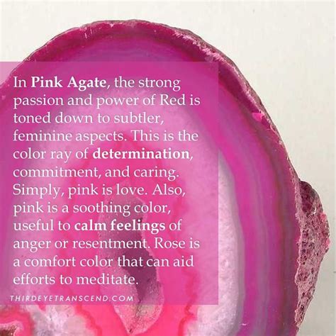 Thirdeyetranscend On Instagram “pink Agate Can Help You With Calming