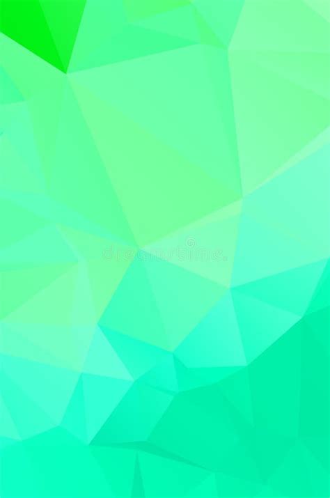 Vivid Light Green Vector Low Poly Crystal Background Design Pattern Illustration Stock Vector