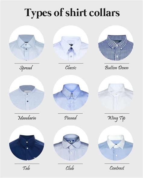 Types Of Shirt Collars A Small Visual Guide Imgur Men Style Tips