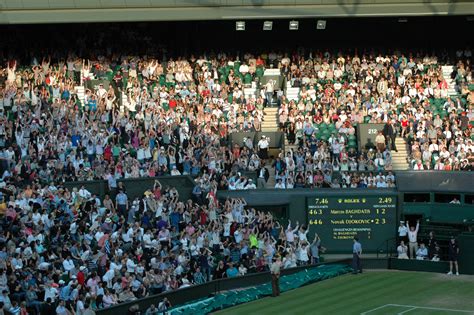 Yes it's that time of the year when we hear tennis balls hitting turf and glasses of pimms fizzing. File:The Crowd at Centre Court, Wimbledon.jpg Facts for ...