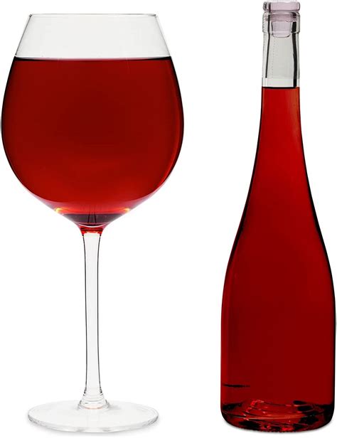 Juvale 25oz Oversized Giant Wine Glass With Stem That