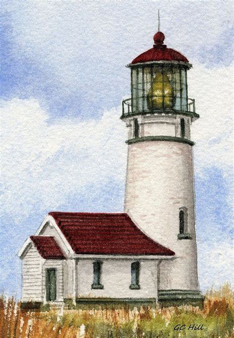 Cape Blanco Lighthouse Port Orford Oregon White Tower Red Etsy