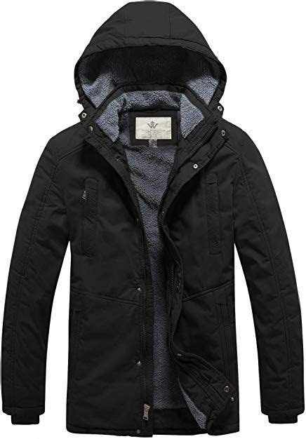 Wenven Mens Windbreaker Winter Thicken Hooded Casual Jackets Review