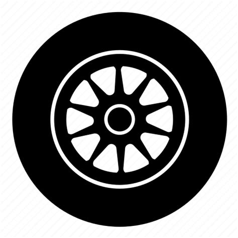 F1 Part Tire Tires Wheel Icon