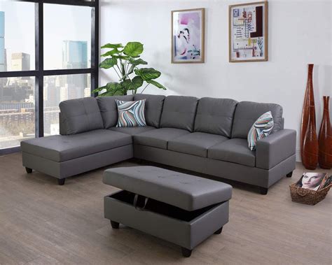 Ainehome Furniture Sectional Sofa Set Living Room Sofa Set Leather