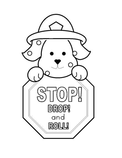 Безплатни стопове за оцветяване Stop Drop And Roll изтеглете безплатни